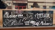 Devanture de l'atelier 122